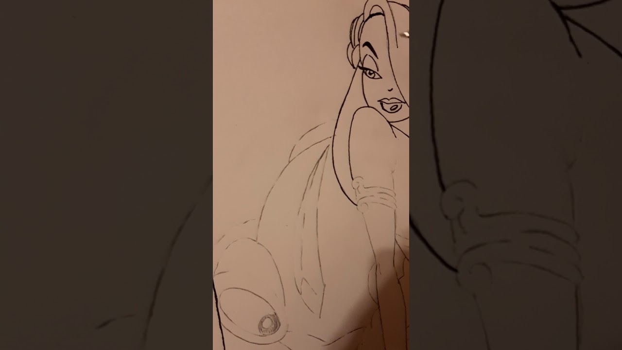 Inking Roger Rabbit, Jessica Rabbit and Baby Herman.