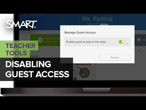 Disabling Guest Access in Lumio by SMART (January 2021)