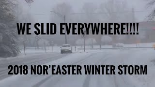 WE SLID EVERYWHERE | 2018 Nor'Easter Winter Storm | Suan.not.Susan Vlogs