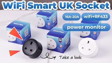 Tuya Smart Wifi Plug UK Wireless Control Socket Outlet With Power Monitor Timing Alexa Google Home