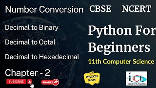 Decimal Number Conversion into Binary | Octal | Hexadecimal