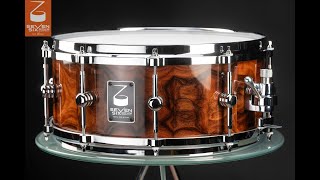 Seven Six Drum Company's 6x14" 100% Bolivian Rosewood "The Morado V" Handcrafted Custom Snare Drum