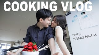 How my Korean Boyfriend Impressed my Chinese Dad | Tanghulu & Cake Vlog | International Couple