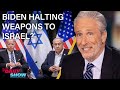 Biden halts weapons to israel  trump trial coverage hits new lows  the daily show