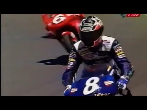 Sachsenring 98 Doohan vs Biaggi LIVE Eurosport commentary by Toby Moody, Dennis Noyes Randy Mamola