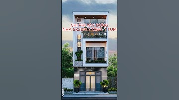 Nhà 5x20m Xây 2 Tầng 1 Tum Thì Tính Chi Phí Như Thế Nào?  #nhadep#xaynhatrongoi #nhapho