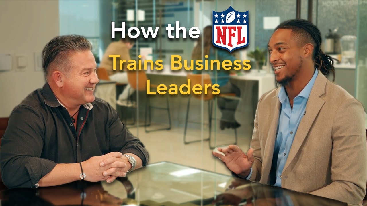 Eddy Foster discussing the parallels between NFL training programs and real estate success mindset.