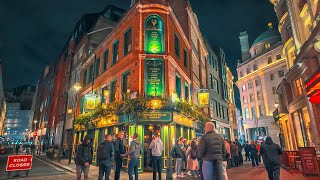London’s Soho Nightlife 2024 · London Walk After Dark, Bars, Clubs, Pubs & Restaurants · 4K HDR