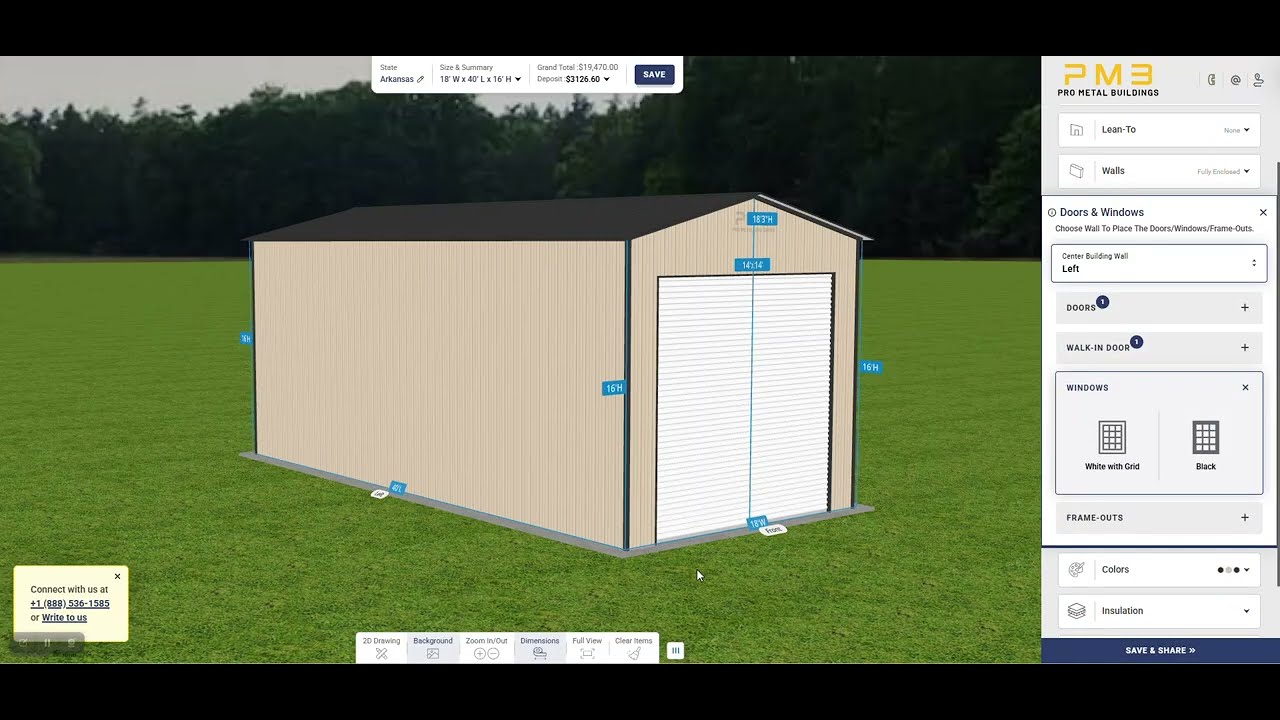 Design a Custom RV Carport Online with Real Time Pricing | Pro Metal Buildings