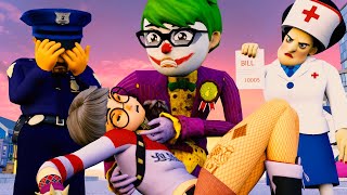 Joker Scary Teacher 3D vs Doll Squid Game - Tani Harley Quinn Doctor MissT