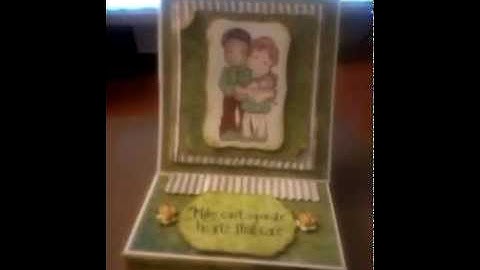 My first easel 4 drawer box card