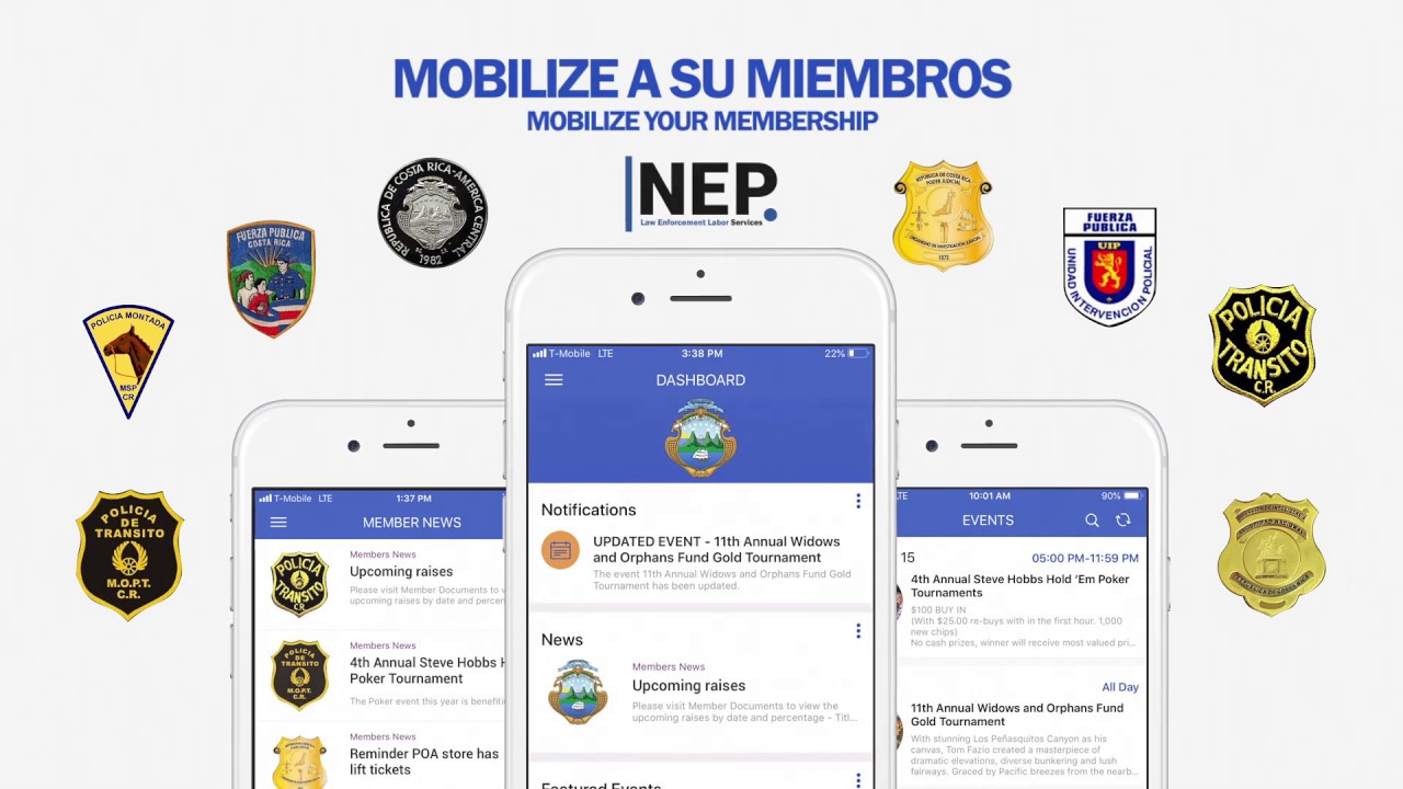NEP Law Enforcement Services Mobile HQ App (Spanish)