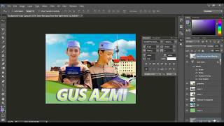 Photoshop Tutorial : Edit Foto Gus AZMI  for Beginners screenshot 5