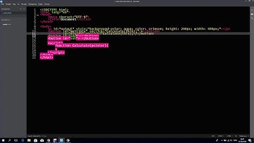 Brackets IO + Emmet  - A Calculator