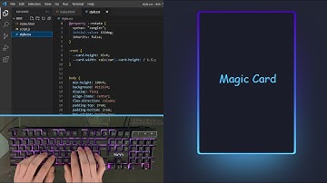 ASMR Programming - Coding Magic Card Border Animation using CSS - No Talking