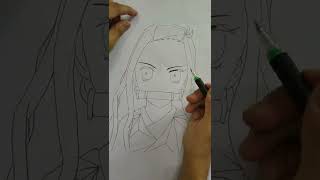 Drawing Nezuko from Demon Slayer