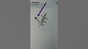 Jayashree name design #calligraphy #shorts #signaturestyle ❤️❤️