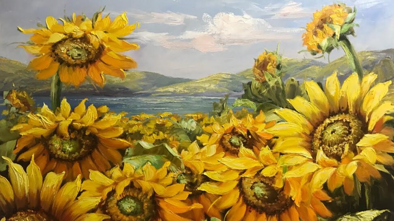 Como Pintar um Campo de girassóis - 30/06/2020 - LIVE do Duarts