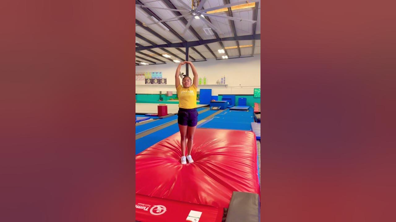 Standing Back Handspring, Progression on the Tumble Track! Warner
