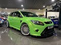 2010 60 Ford Focus RS Mk2 In Ultimate Green For Sale at Ron Hodgson Specialist Cars