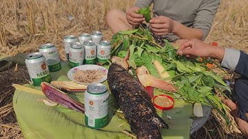 Cá đốt nướng béo ngậy giữa cánh đồng bản làng Tây Bắc. Tộc TV