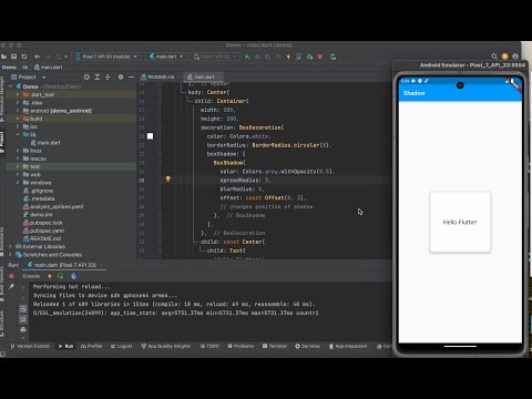 Apply shadow in flutter container with few line of code.