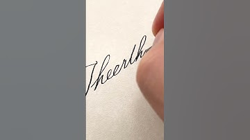 Name: Theertha | ASMR Writing | SATISFYING Cursive 🪷🌱🖊 #satisfyingvideo #cursive #name #asmr #new
