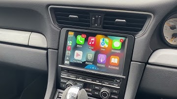 Porsche 991 GT3 -Apple CarPlay upgrade with integrated reversing camera.