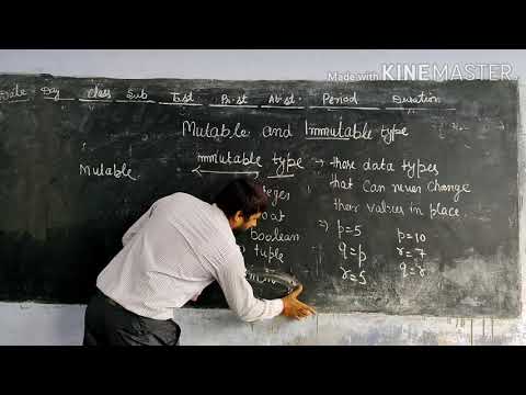 Mutable Immutable data type in python | Class XI Computer science CBSE