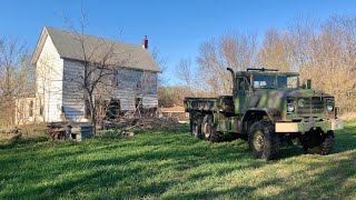 Pulling Down A 100 year old House For Real!!!