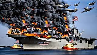 Today, Just Arrived in the Red Sea US Aircraft Carrier Destroyed by Iranian and Houthi Ka-52 Helicop by USMC RLLR 381,701 views 6 days ago 19 minutes