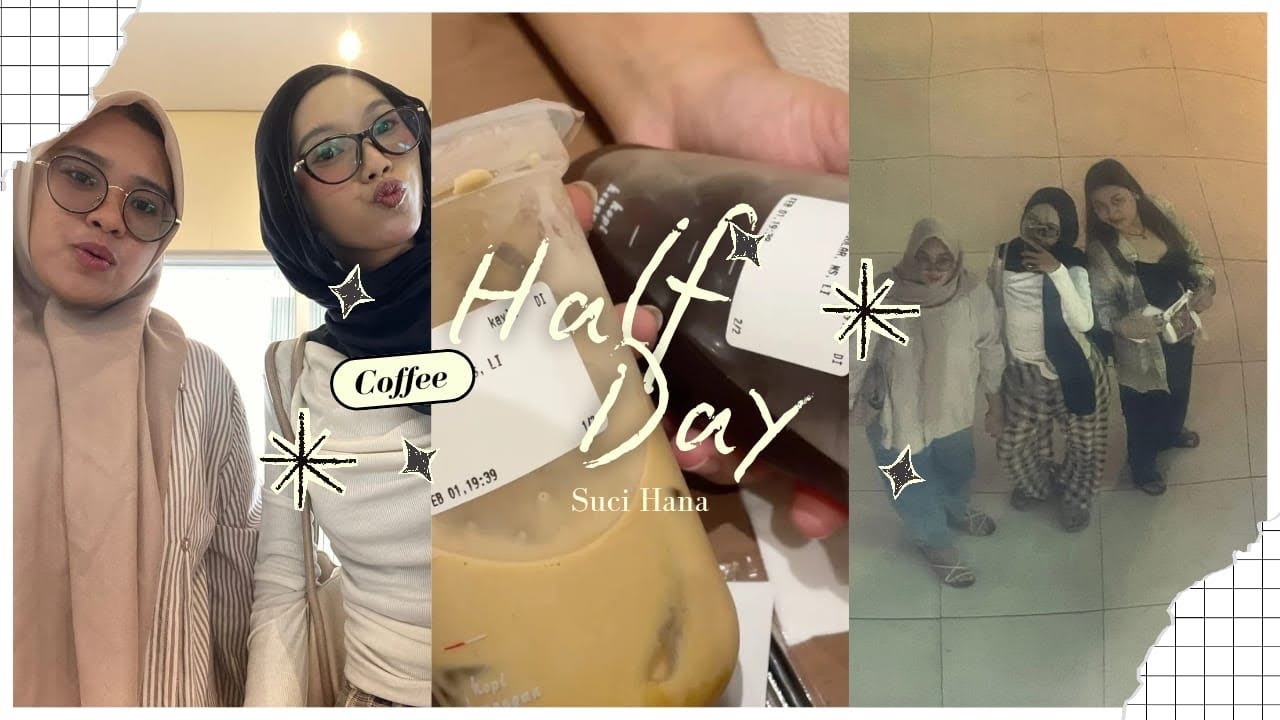 a (half) day ☕️🫢🤡💅🏻👯‍♀️🪼💐🌊