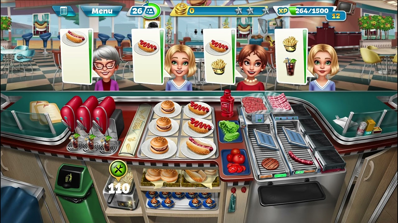 Cooking Fever - Fast Food Court Levels 36 - 40 Complete