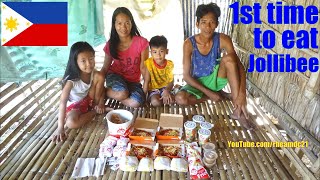 The Philippines: The Kids' 1st Time to Eat JOLLIBEE Fast Food. Filipino Poor and Life in Poverty