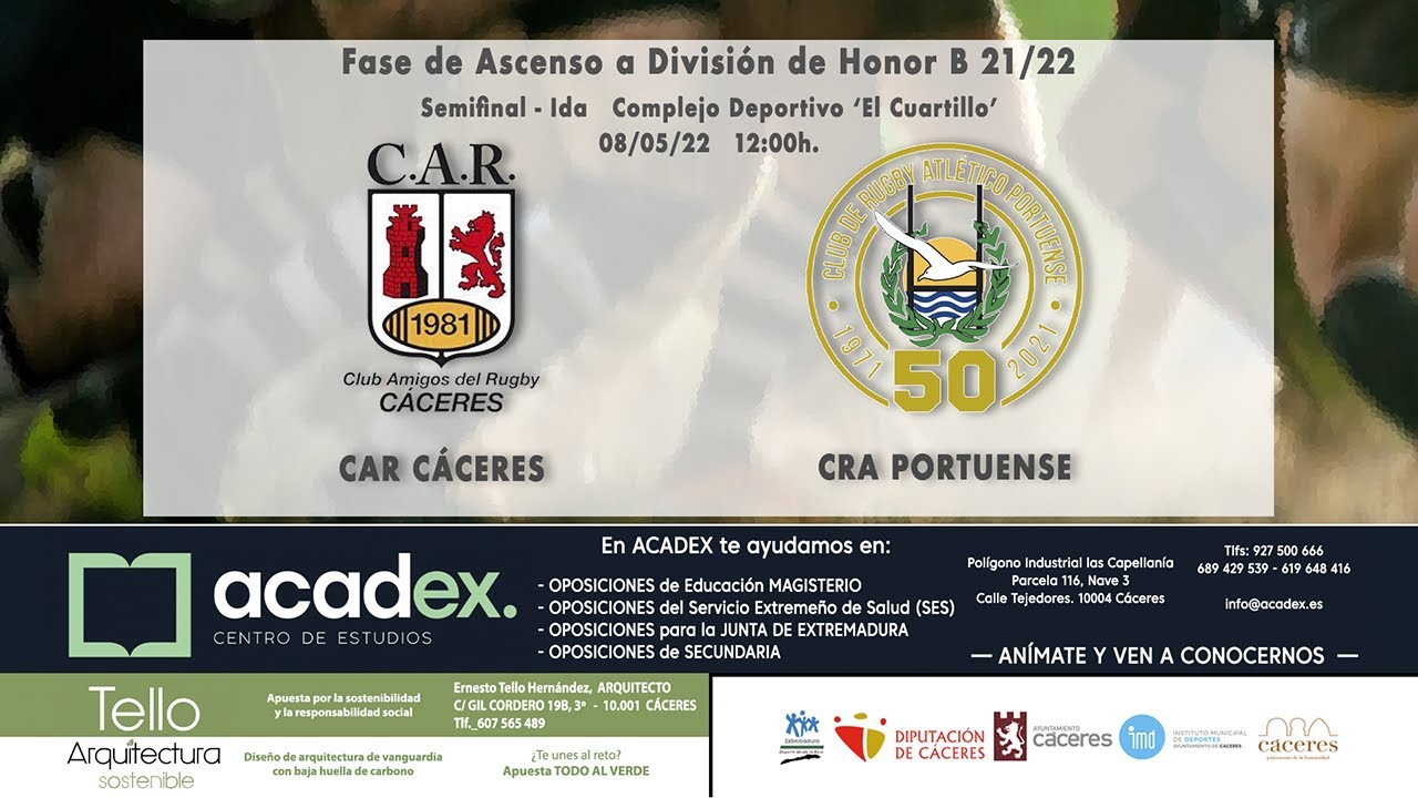 Fase de Ascenso a DHB 21/22. Semifinales, ida: CAR Cáceres - CRA ...