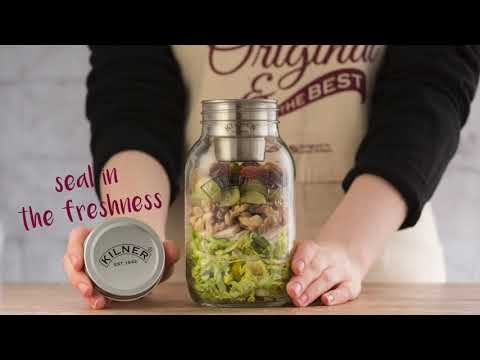 Банка ланч бокс с соусником on the go от Kilner