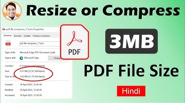 3 mb size ki pdf file kaise banaye | compress pdf file size 3 mb | reduce pdf file size 3mb