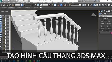 Vẽ cầu thang nội thất 3Ds Max #dohoamaytinh #thietkedohoa