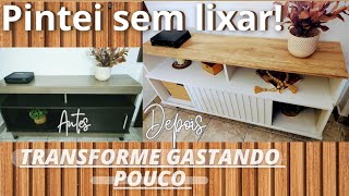 Como TRANSFORMAR um Móvel ESCURO EM CLARO / Como pintar Móvel de Compensado #diyhomedecor