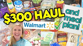 Back to School Weekly WALMART GROCERY HAUL!  Family of four!