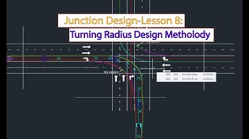Junction Design in Civil 3D:Turning Radius, Design Vehicle and Swept Path