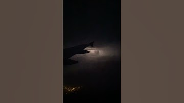 Ever experienced flying by a thunderstorm? 😳⚡️| #flying #travelshorts #scenicsites