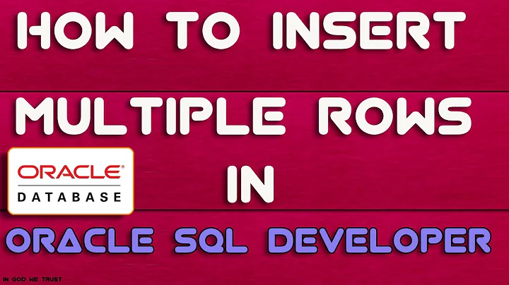 How to insert multiple rows on oracle SQL developer | dual table explained