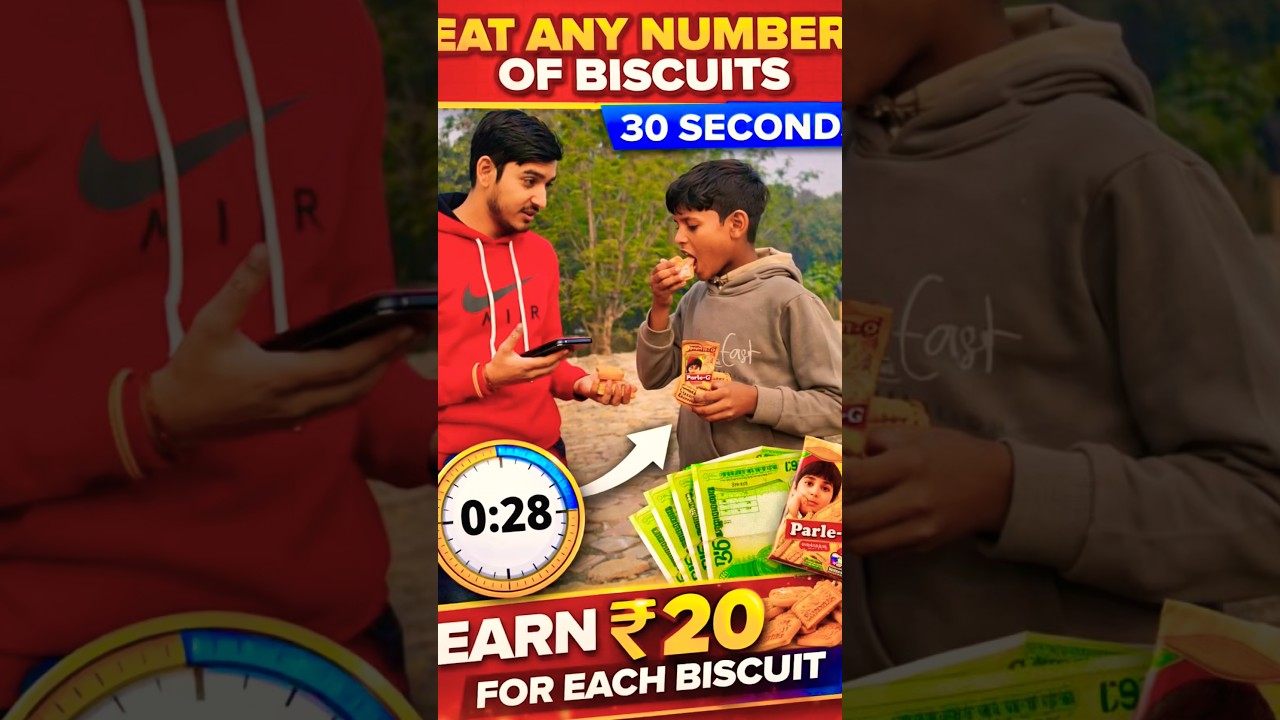 Har Biscuit Par Milega ₹20 😲 | Public Challenge #Challenger_Sahil #shortsfeed