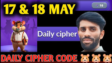 18 MAY Hamster Kombat Gamedev Heroes  Daily Cipher code 18 MAY| Today CIPHER codes | cipher code