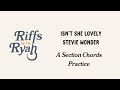 Isn't She Lovely A Section Chords Practice
