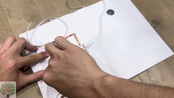 How to make Paper Circuit card with LED light tutorial!