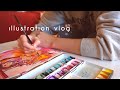 [Eng sub] Autumn colors - Illustration vlog