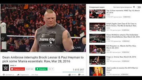 Dean Ambrose interrupts Brock Lesnar & Paul Heyman to pick some 'Mania essentials: Raw, Mar 28, 2016