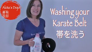 Washing your Karate Belt - 帯を洗う【Akita&#39;s Karate Video】   HD 1080p